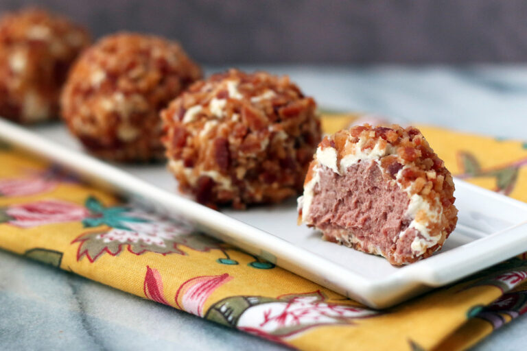 Bacon Braunschweiger Pistachio Truffles