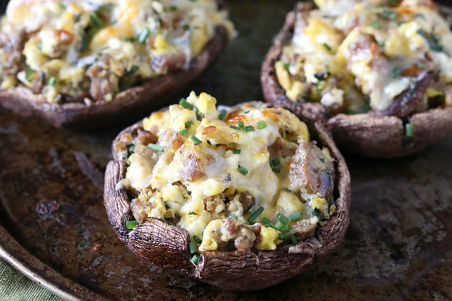 Breakfast Stuffed Mushrooms, Jones Sausage Stuffed Mushrooms, Stuffed Mushrooms Made for Mornings