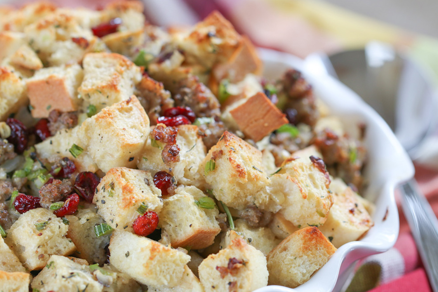 Cranberry Pecan Stuffing with Sausage
