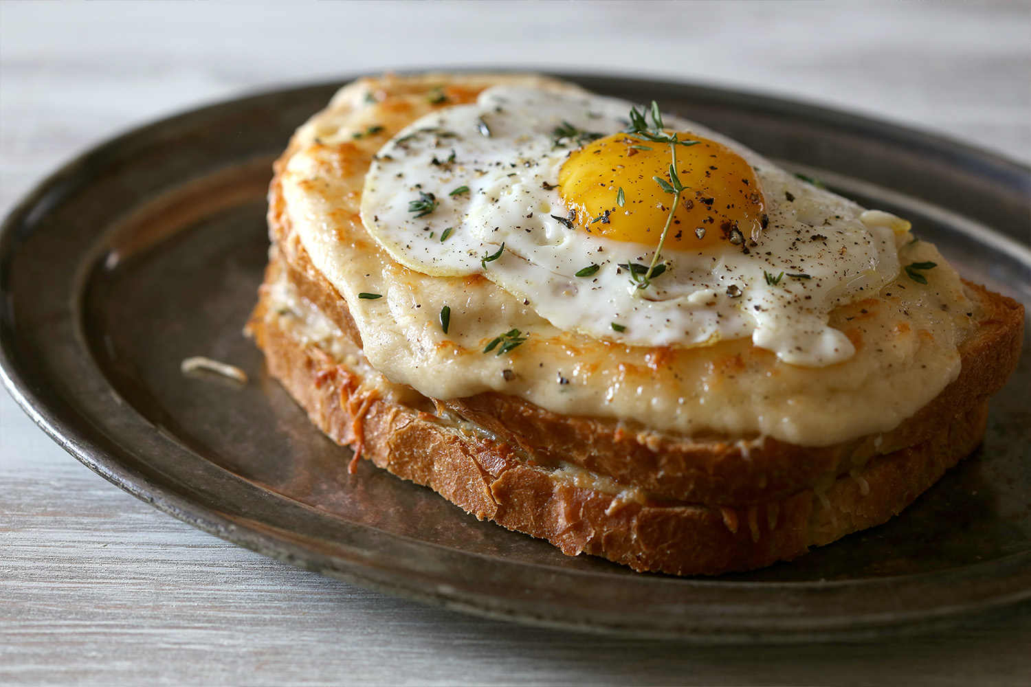 Croque Madame with Canadian Bacon Recipe | Jones Dairy Farm