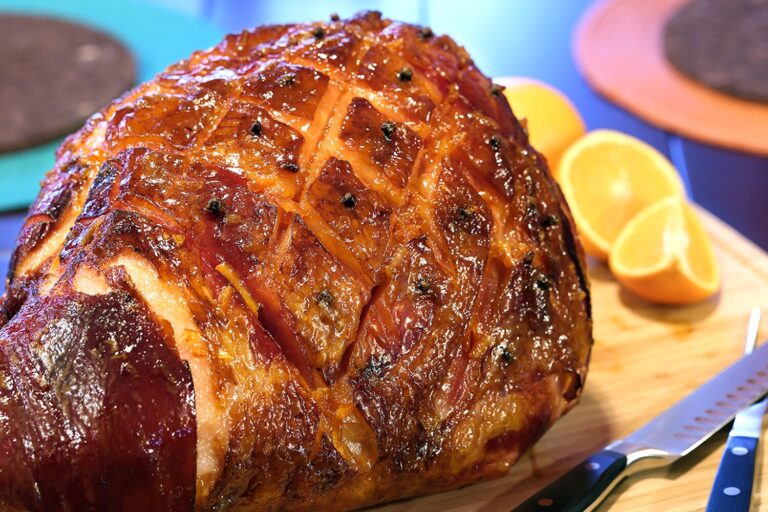 Orange honey glazed ham, Jones Dairy Farm Ham, How to Glaze a Ham, Easter Ham, Christmas Ham, Holiday Ham