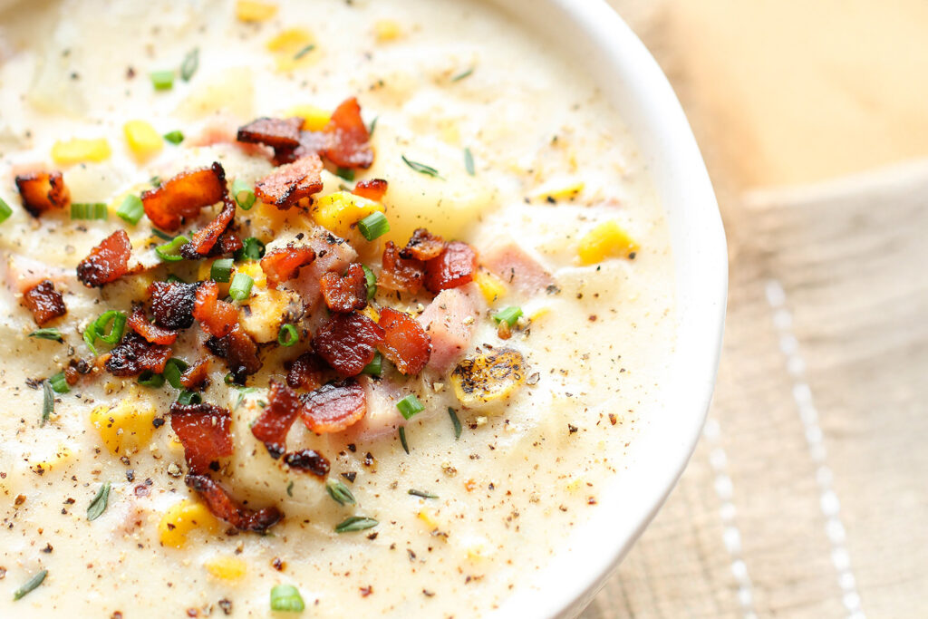 Potato Ham Chowder, Jones Ham for dinner