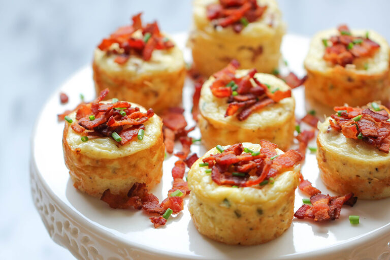 Savory Individual Bacon Cheesecakes
