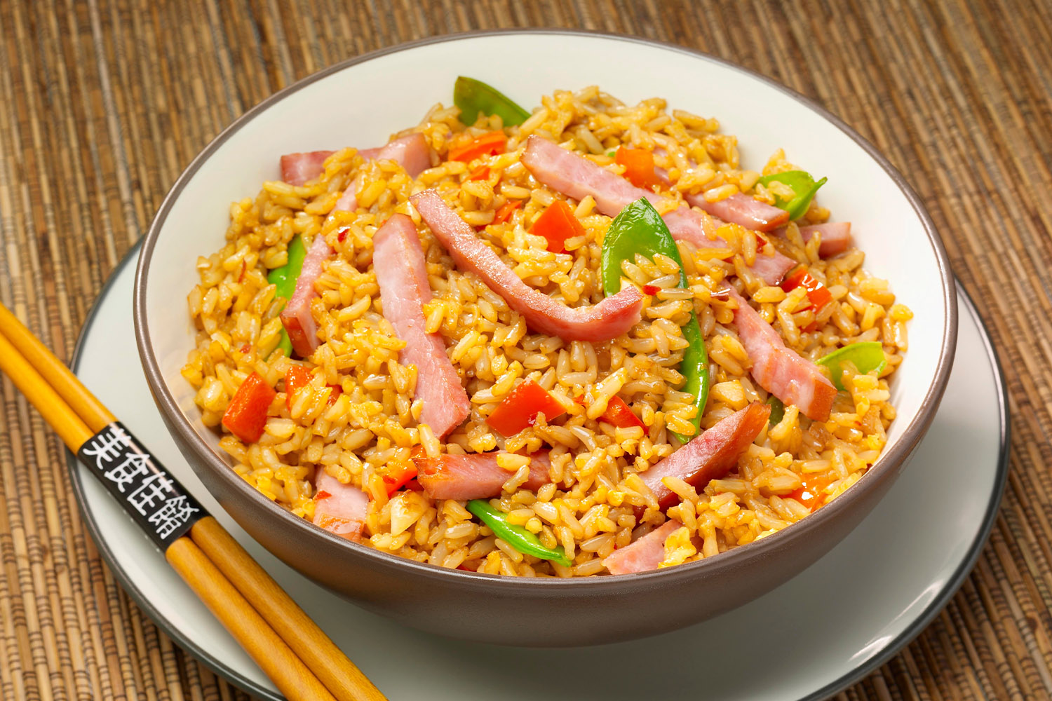 Ham and Vegetable Fried Rice, Spicy Asian Stir-Fried Rice & Vegetables