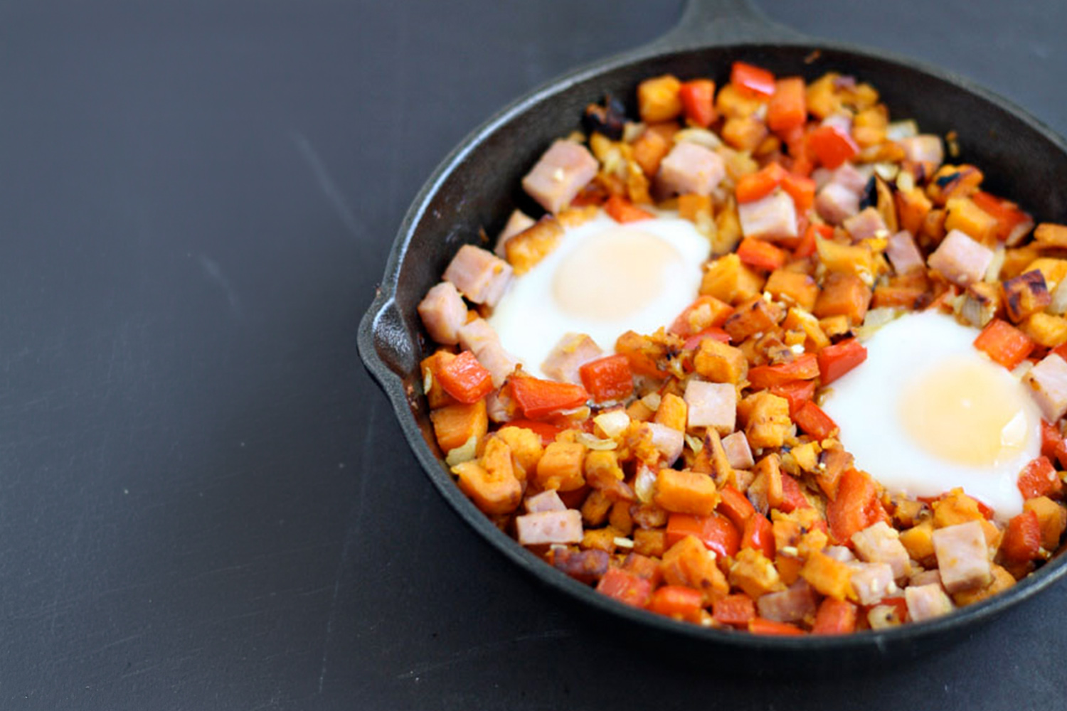 Sweet Potato and Ham Hash
