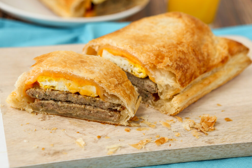 Chicken Sausage Breakfast Wellington