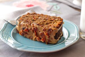 Coffee Bacon Banana Bread with Coffee Bacon Glaze, Jones Dairy Farm Dry Aged Bacon, Sweet and Savory Brunch, Brunch Recipes, Breakfast Recipe Ideas, Weekend Brunch, Baking with Bacon, Recipe Inspiration