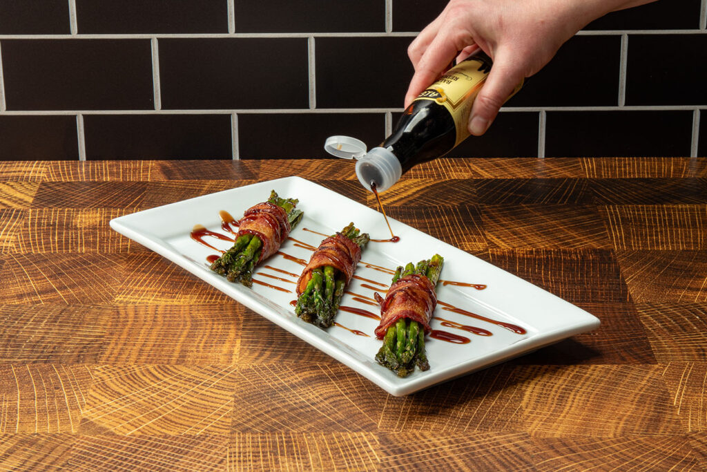 Bacon Wrapped Asparagus Bundles, Romantic Dinner, Valentine's Day Menu Ideas