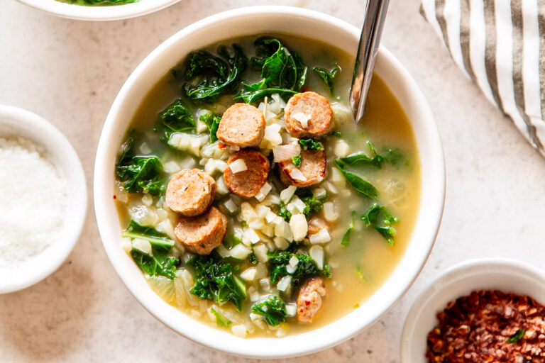 Sausage & Kale Soup, Cozy Paleo-Friendly Soup Recipe