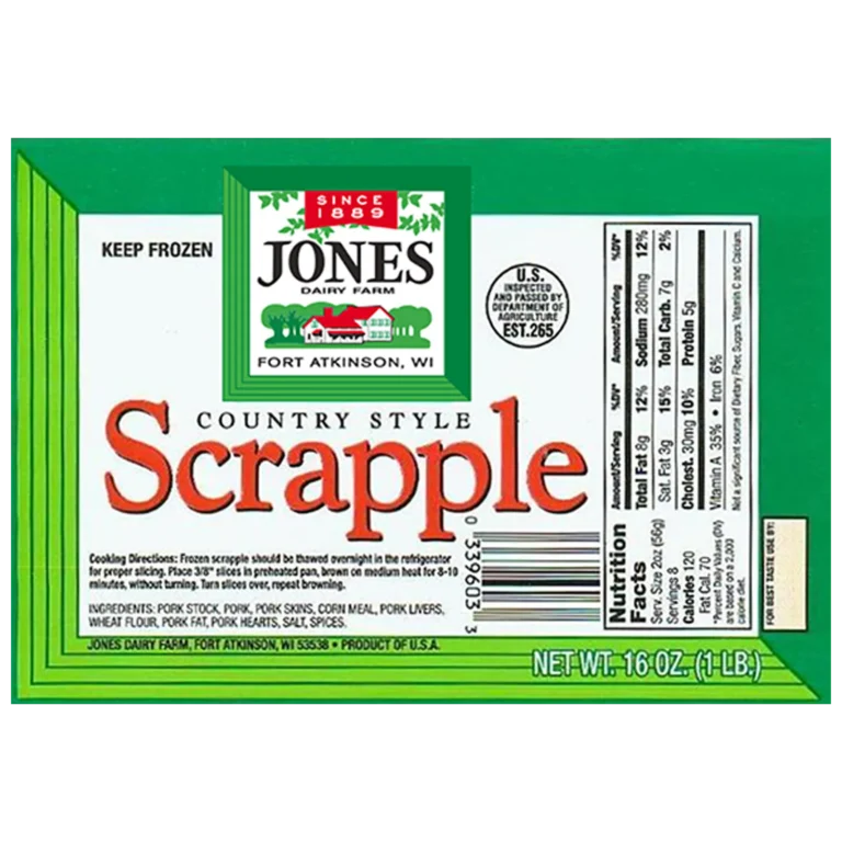 Jones Dairy Farm Country Style Scrapple, 16 oz. (1 lb.) frozen package