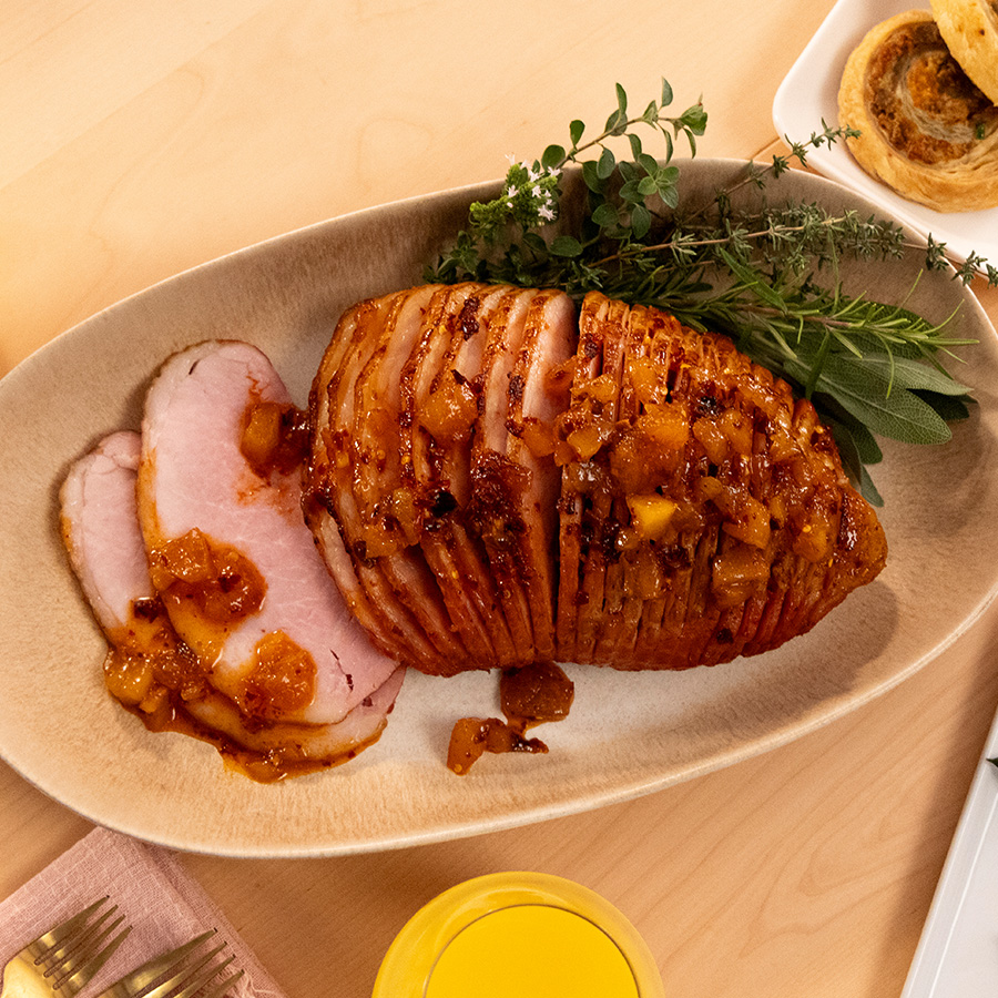 Heritage Ham hero image, Jones Dairy Farm Uncured Ham, Jones Uncured Ham, Whole and half ham, no sugar ham