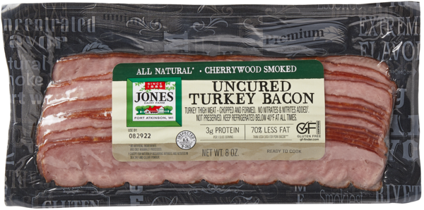 Turkey Bacon 8oz packaging
