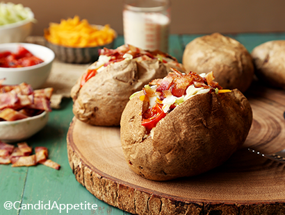 BLT Ranch Baked Potatoes