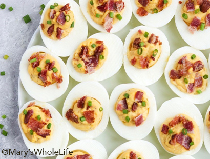 Bacon Ranch Deviled Eggs