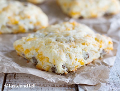 Breakfast Sausage and Cheese Biscuit