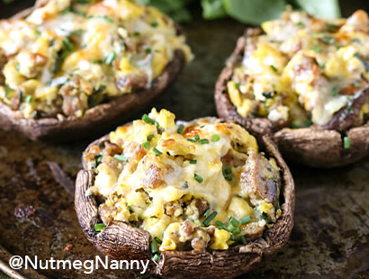 Breakfast Stuffed Mushrooms