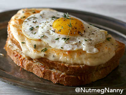 Croque Madame with Canadian Bacon