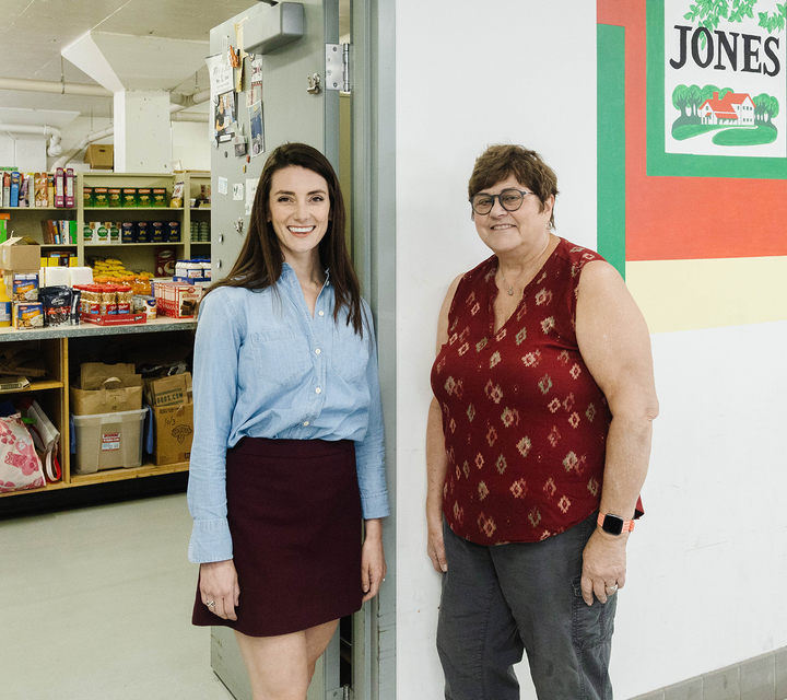 Jones Family at Food Pantry