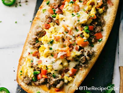 Sausage-Stuffed French Bread Boats