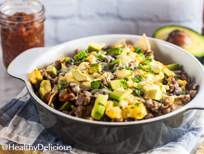 Southwest Breakfast Nachos