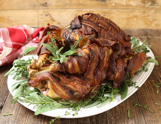 Bacon-Wrapped Herb-Roasted Turkey