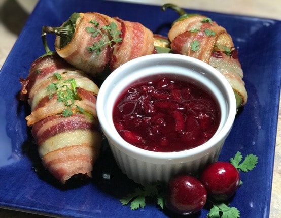 bacon wrapped sausage poppers