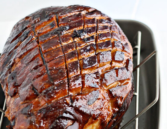 Balsamic and Dijon Glazed Ham