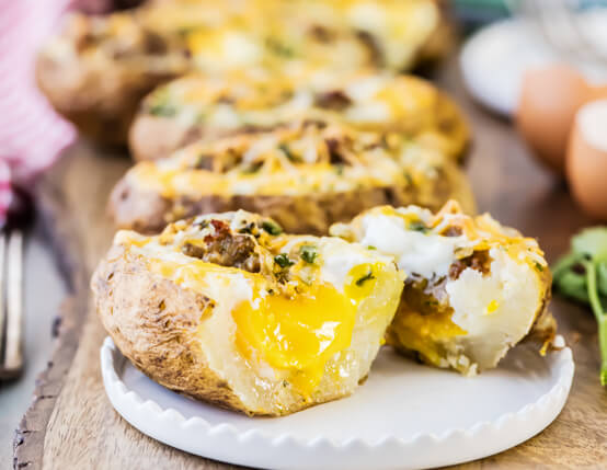 Breakfast Baked Potatoes