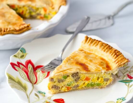 Breakfast Sausage Pot Pie