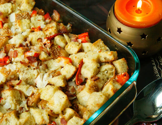 Lobster and bacon stuffing