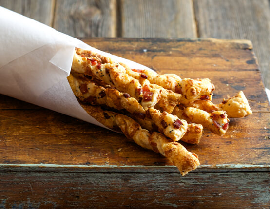 Canadian Bacon Cheese Straws