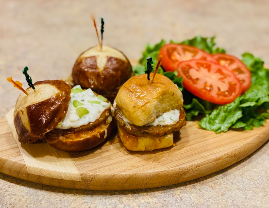 Buffalo Chicken Sausage Sliders