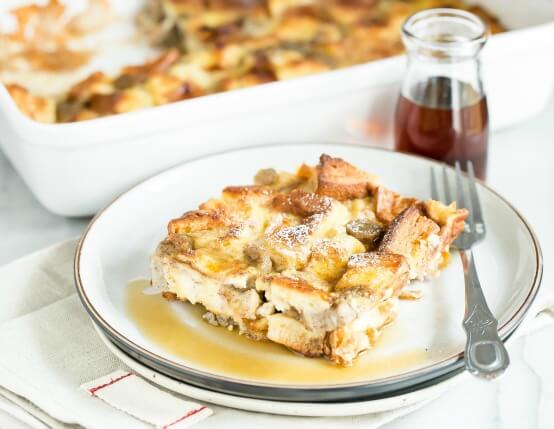 Cinnamon French Toast Bake with Sliced Sausage