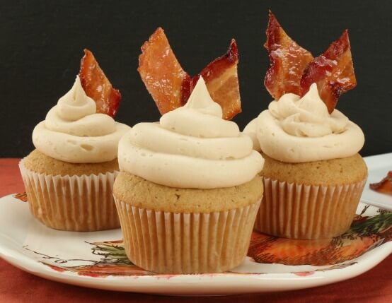 maple bacon cupcakes