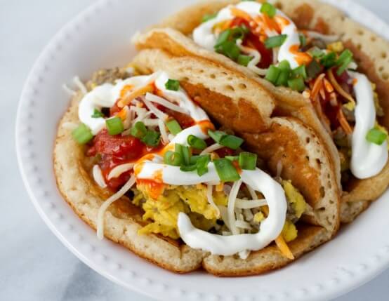 Pancake Breakfast Tacos