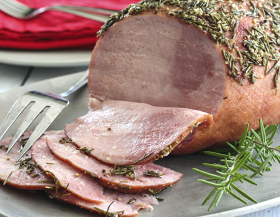 Rosemary Garlic Crusted Ham