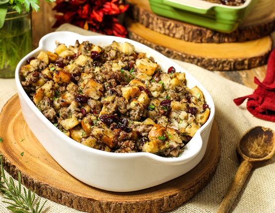 Sausage, Cranberry and Apple Stuffing