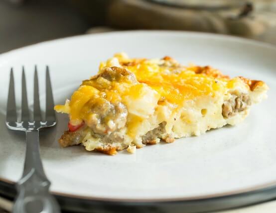 Sausage Potato Cheese Frittata