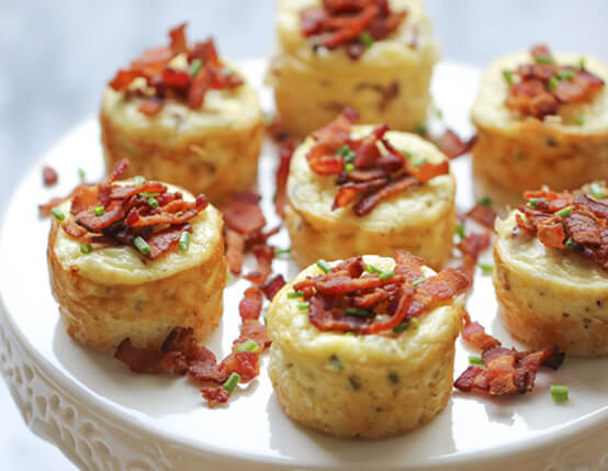 Savory Individual Bacon Cheesecakes