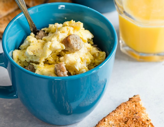 Scrambled Eggs In a Mug