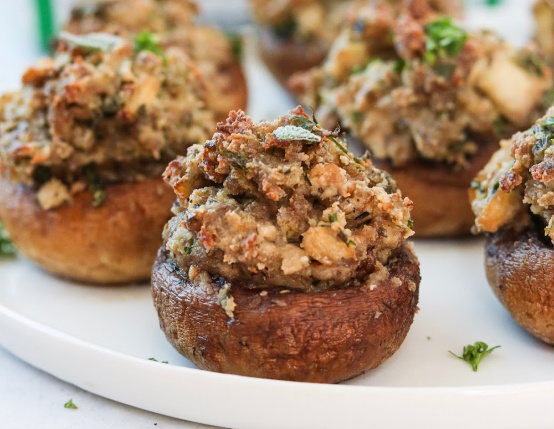 Sausage and Sage Stuffed Mushrooms