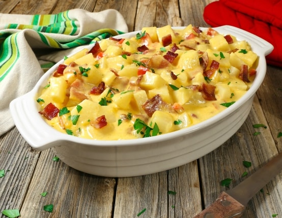 Slow Cooker Cheesy Bacon Potato Casserole