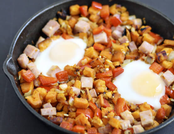 Sweet Potato and Ham Hash