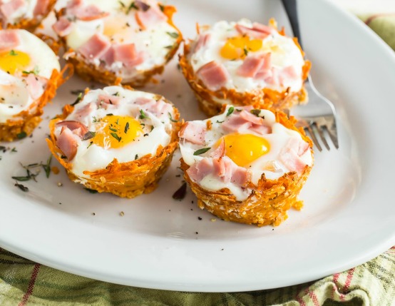 Sweet Potato Egg Nests