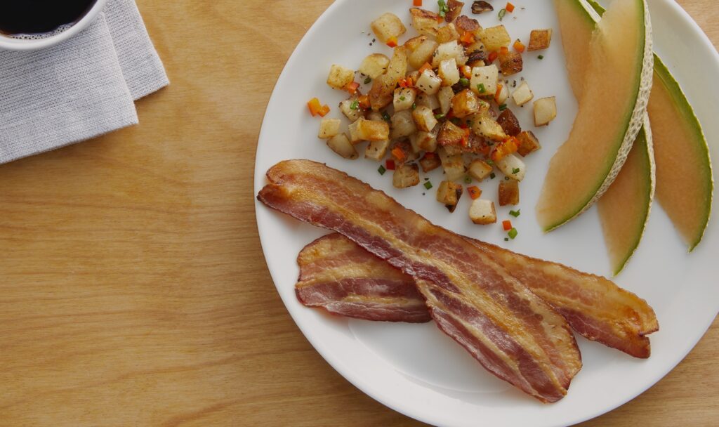 Bacon breakfast plate