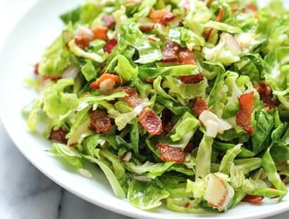 Brussel sprouts bacon salad