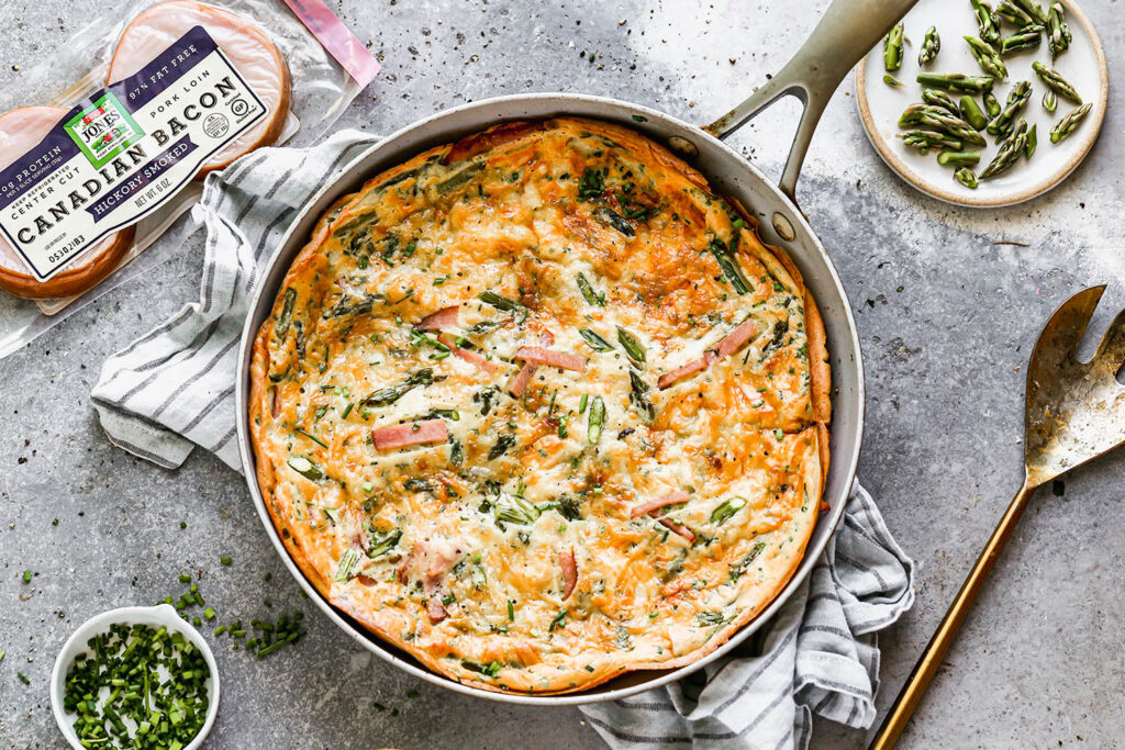Savory Dutch Baby with Canadian Bacon