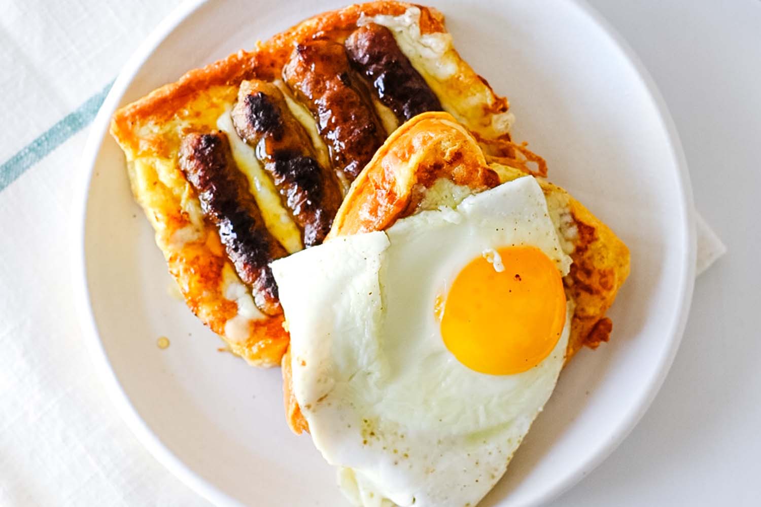 Sausage French Toast Grilled Cheese