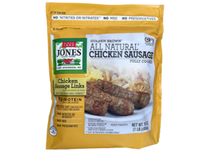 Jones Chicken Sausage Bag, All Natural Chicken Sausage, Where Can I buy Chicken sausage, precooked Chicken sausage