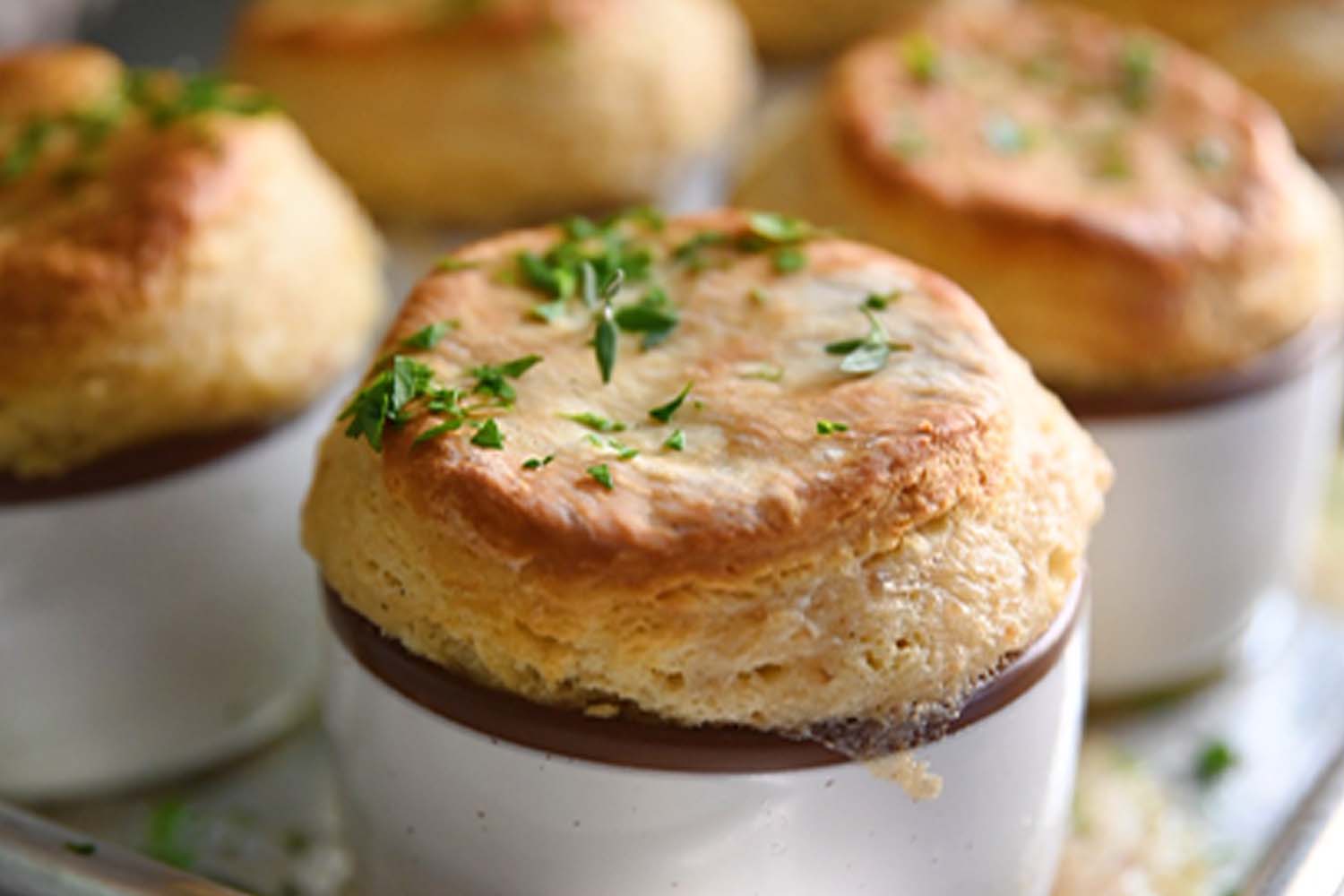 Breakfast Sausage and Gravy Pot Pies